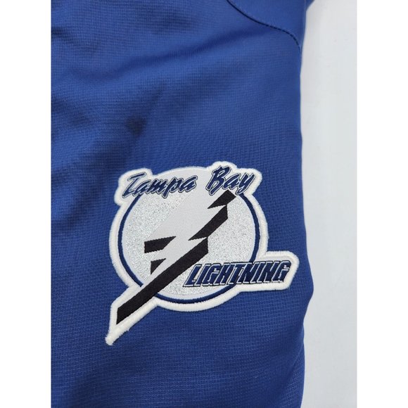 Reebok NHL Tampa Bay Lightning Pullover Navy Blue Hockey Jacket - Picture 4 of 11
